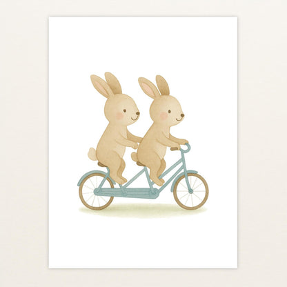 Holly der Hase - Motiv: "Tandem" Poster von tinylearner
