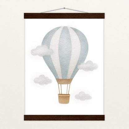 Heißluftballon Poster mit Leisten von tinylearner