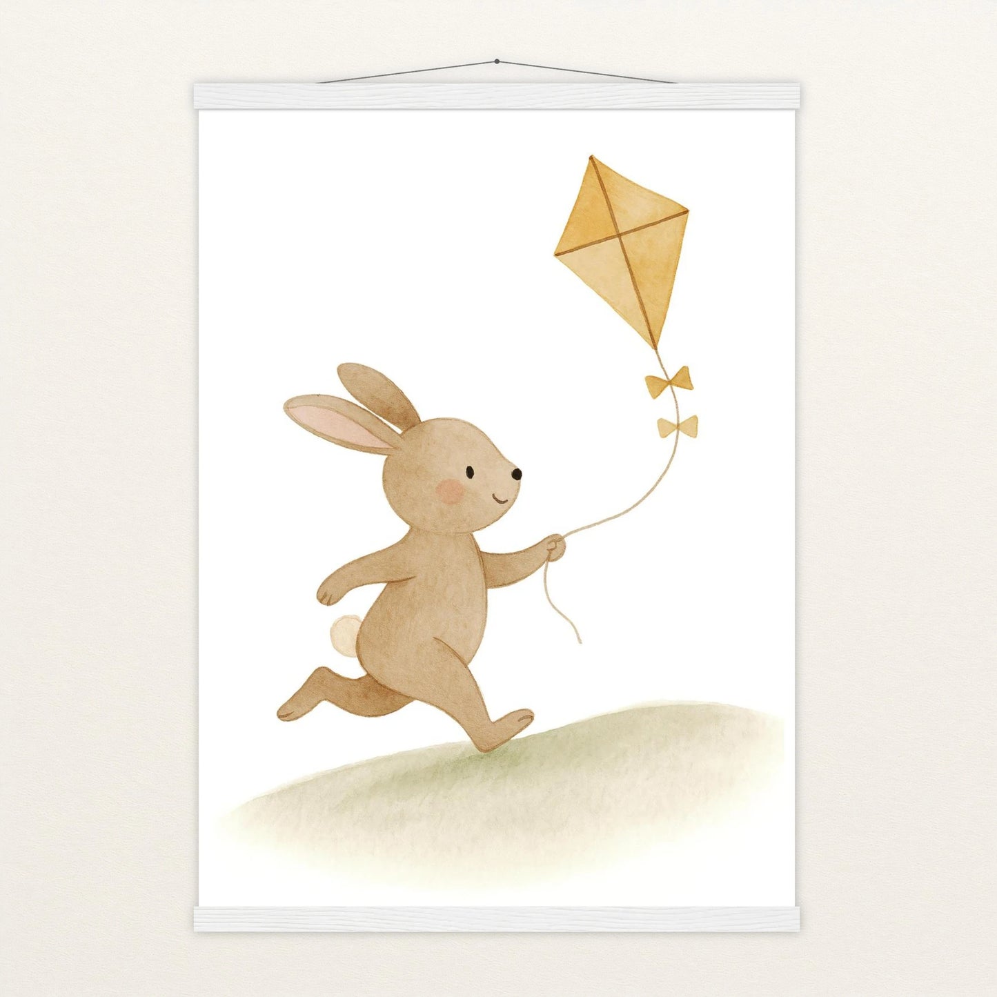 Holly der Hase - Motiv: "Drachen" Poster mit Leisten von tinylearner