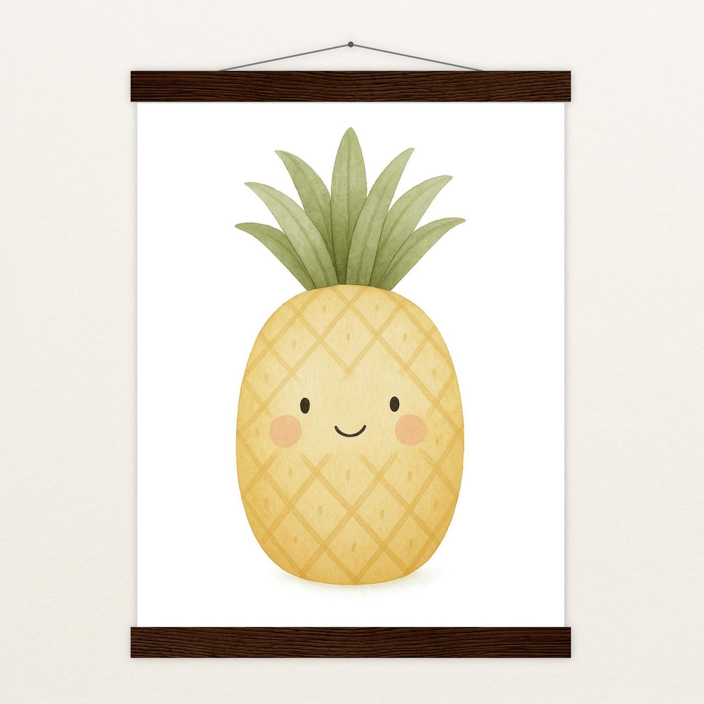 Obst: Ananas Poster mit Leisten von tinylearner