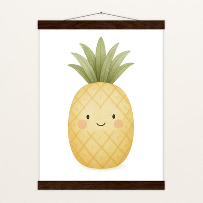Obst: Ananas Poster mit Leisten von tinylearner