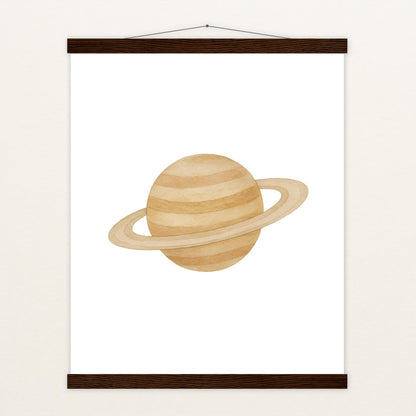 Saturn Poster mit Leisten von tinylearner