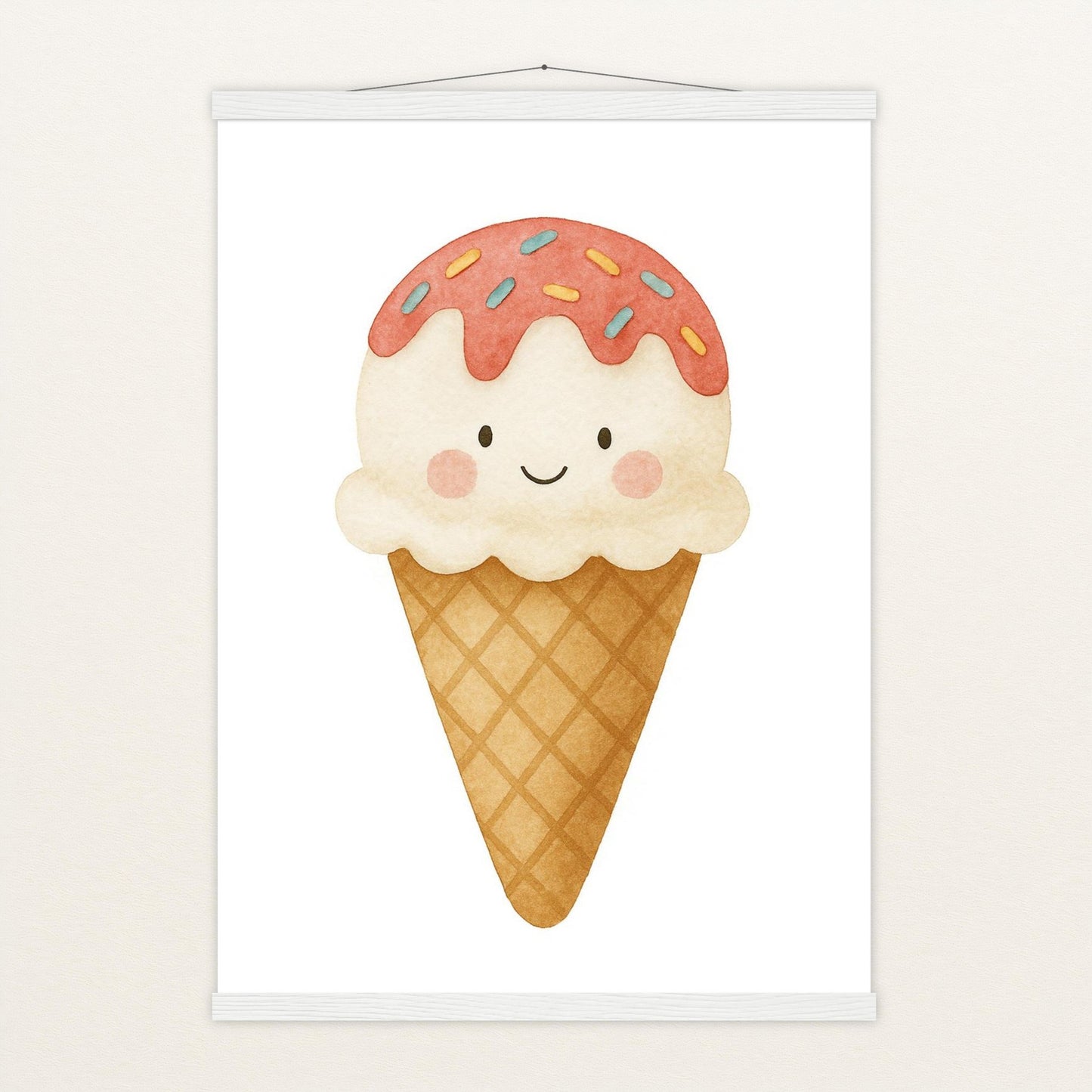 Süßes: Eiscreme Poster mit Leisten von tinylearner