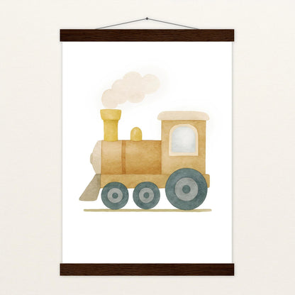 Lokomotive Poster mit Leisten von tinylearner