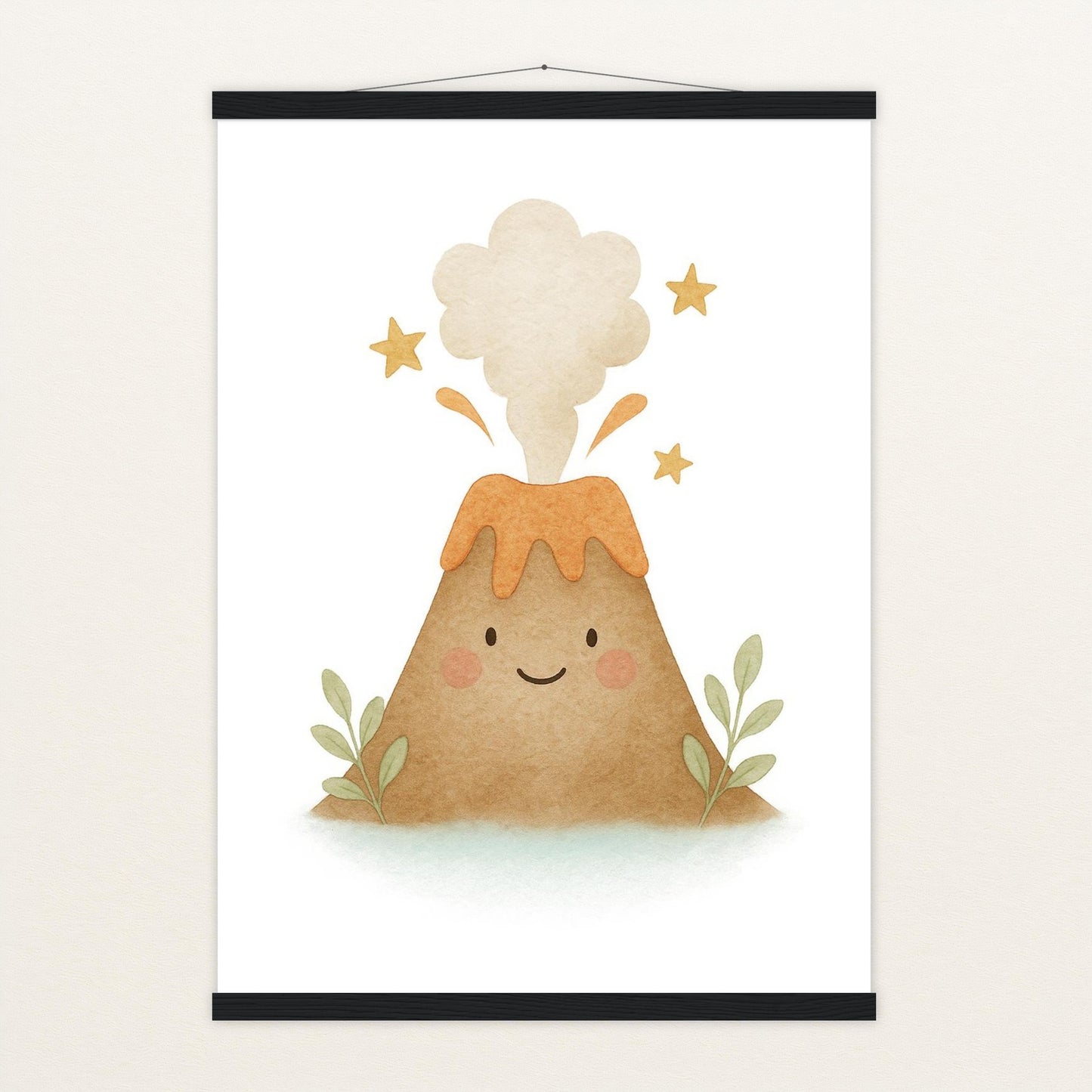 Vulkan Poster mit Leisten von tinylearner