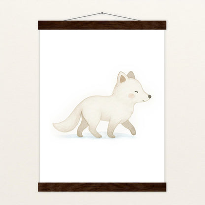 Pino der Polarfuchs Poster mit Leisten von tinylearner