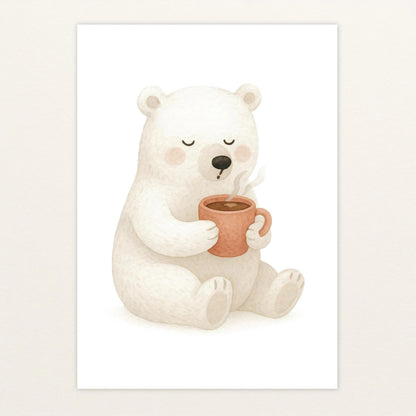 Pummel der Polarbär - Motiv: "Kakao" Poster von tinylearner