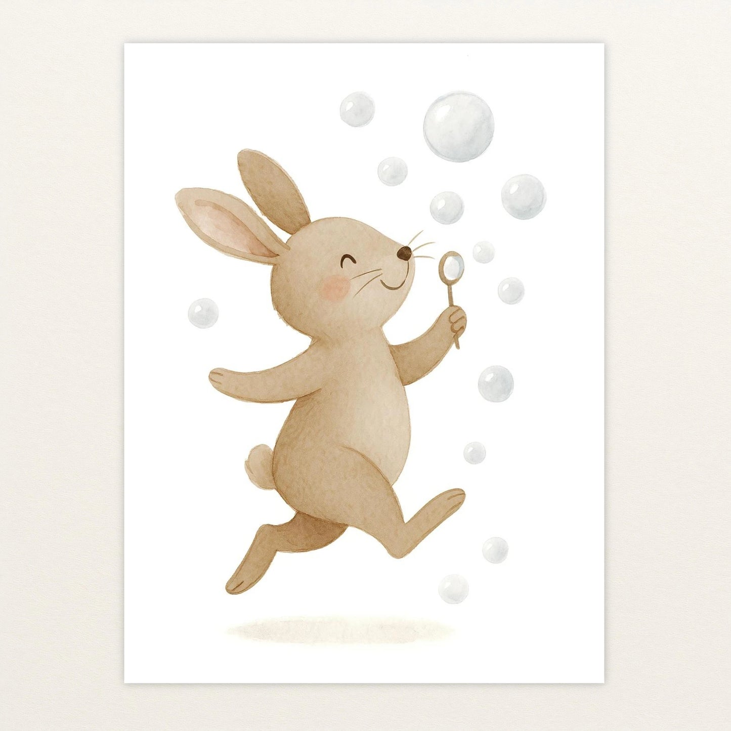 Holly der Hase - Motiv: "Seifenblasen" Poster von tinylearner