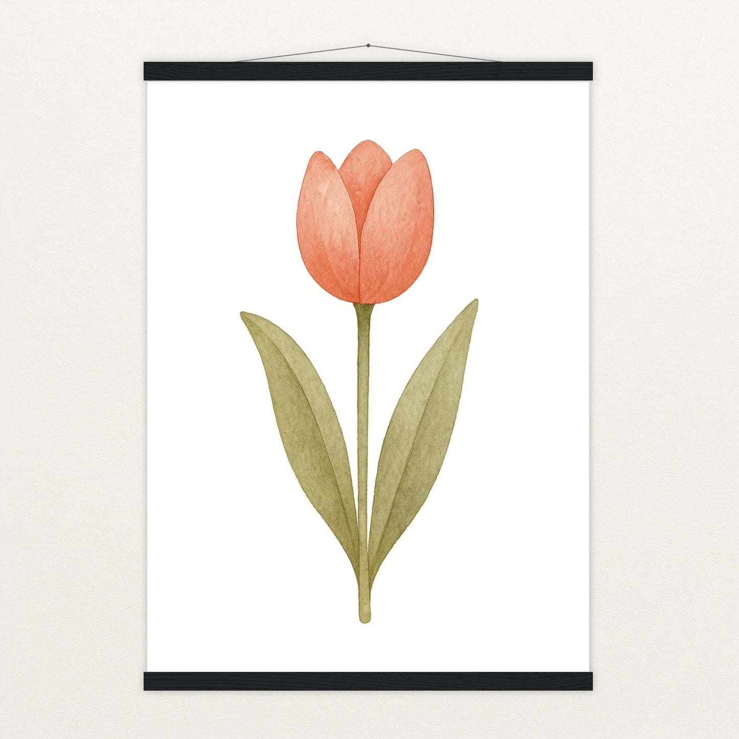 Tulpe Poster mit Leisten von tinylearner