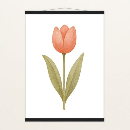 Tulpe Poster mit Leisten von tinylearner