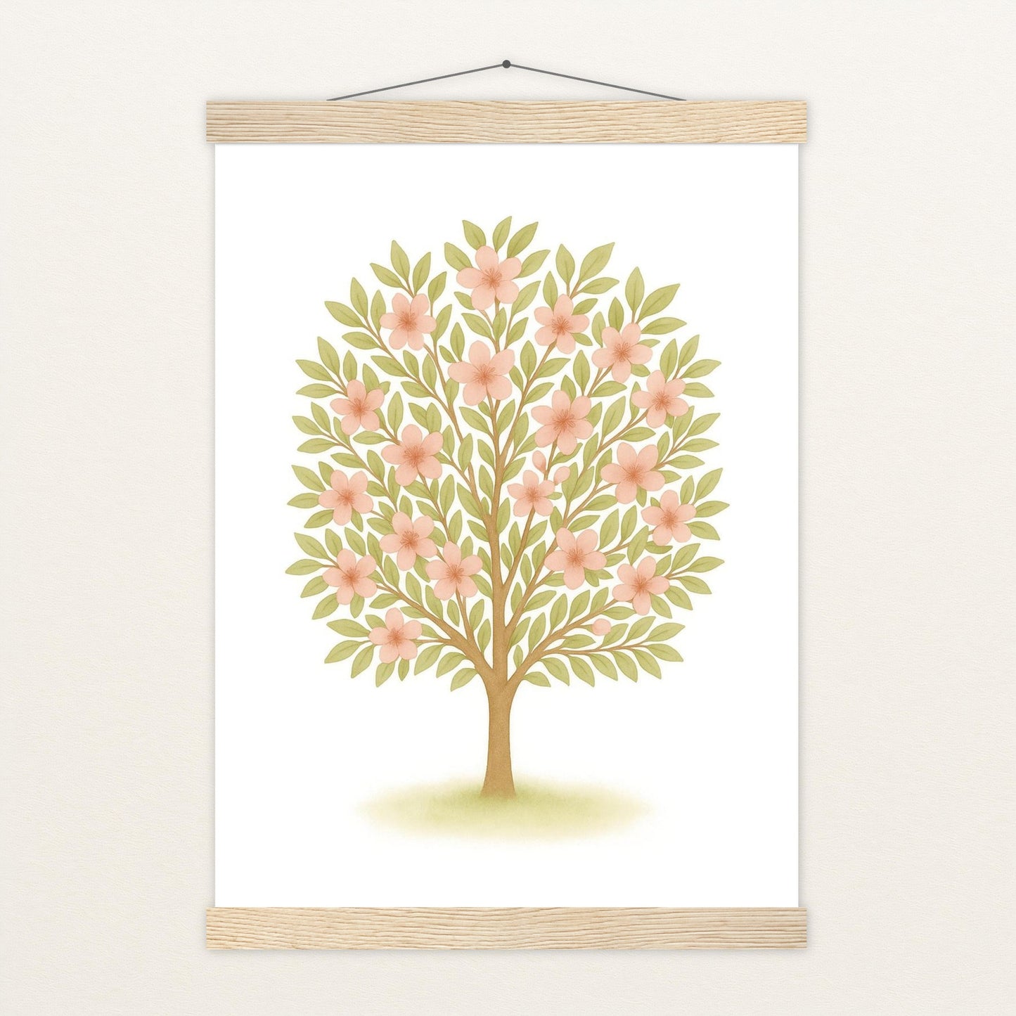 Kirschbaum Poster mit Leisten von tinylearner