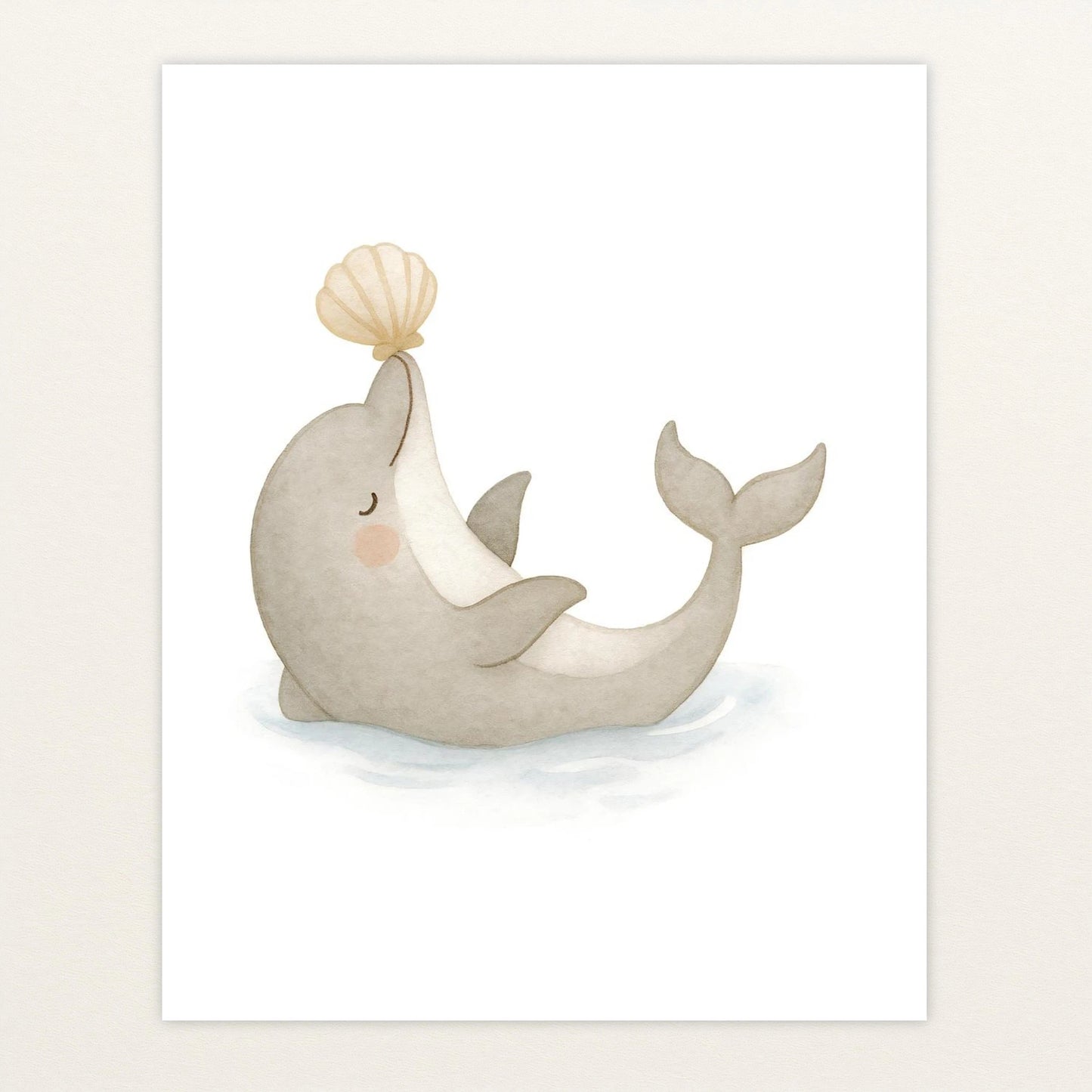 Dora der Delfin - Motiv: "Muschel" Poster von tinylearner