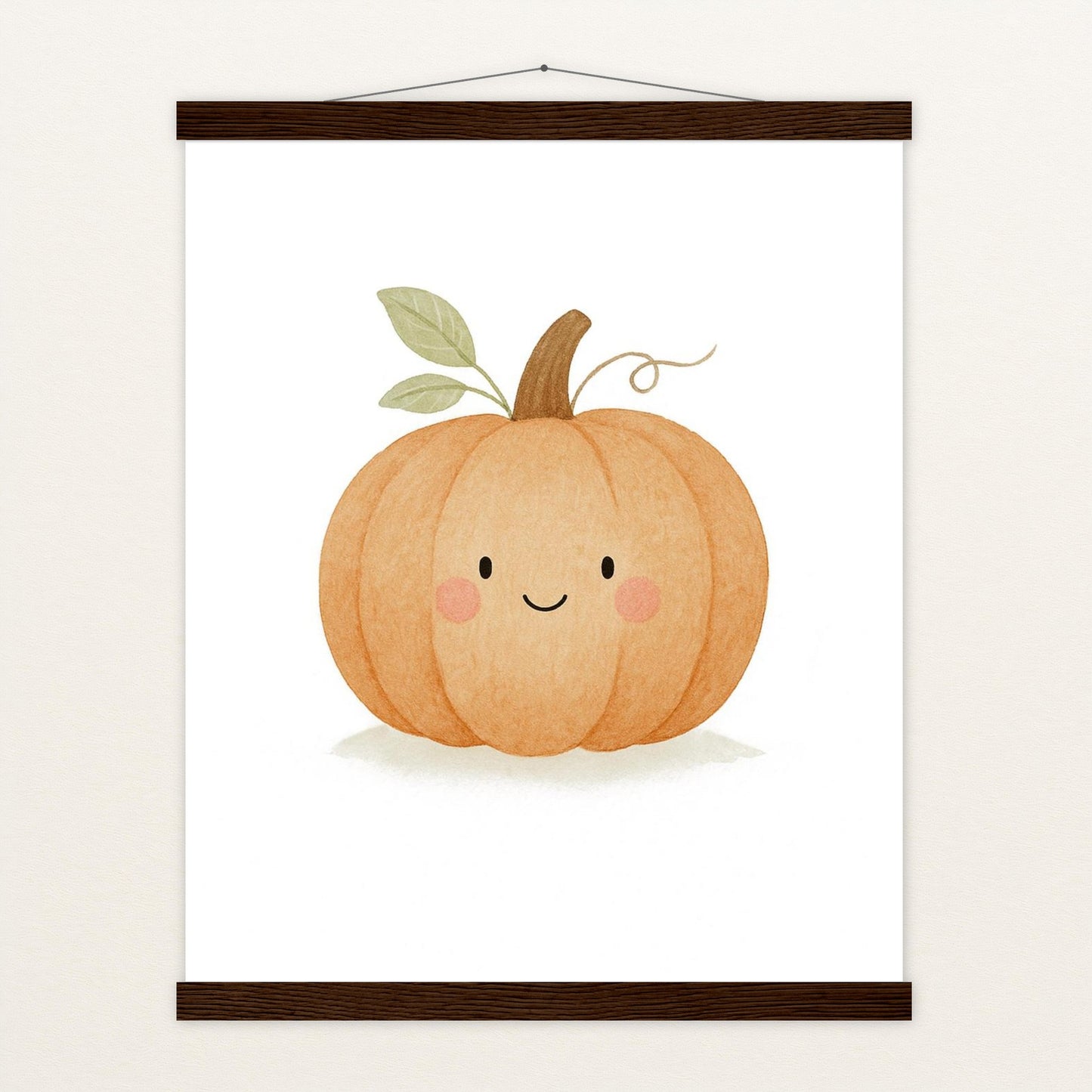 Gemüse: Kürbis Poster mit Leisten von tinylearner