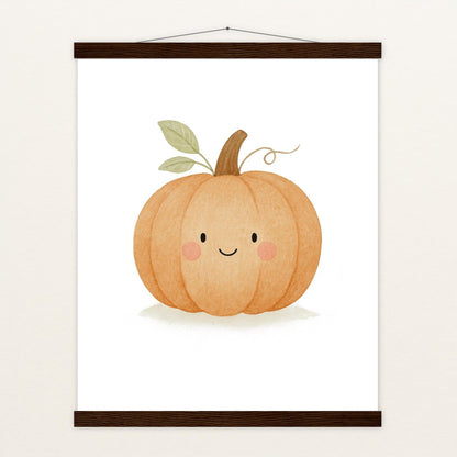 Gemüse: Kürbis Poster mit Leisten von tinylearner