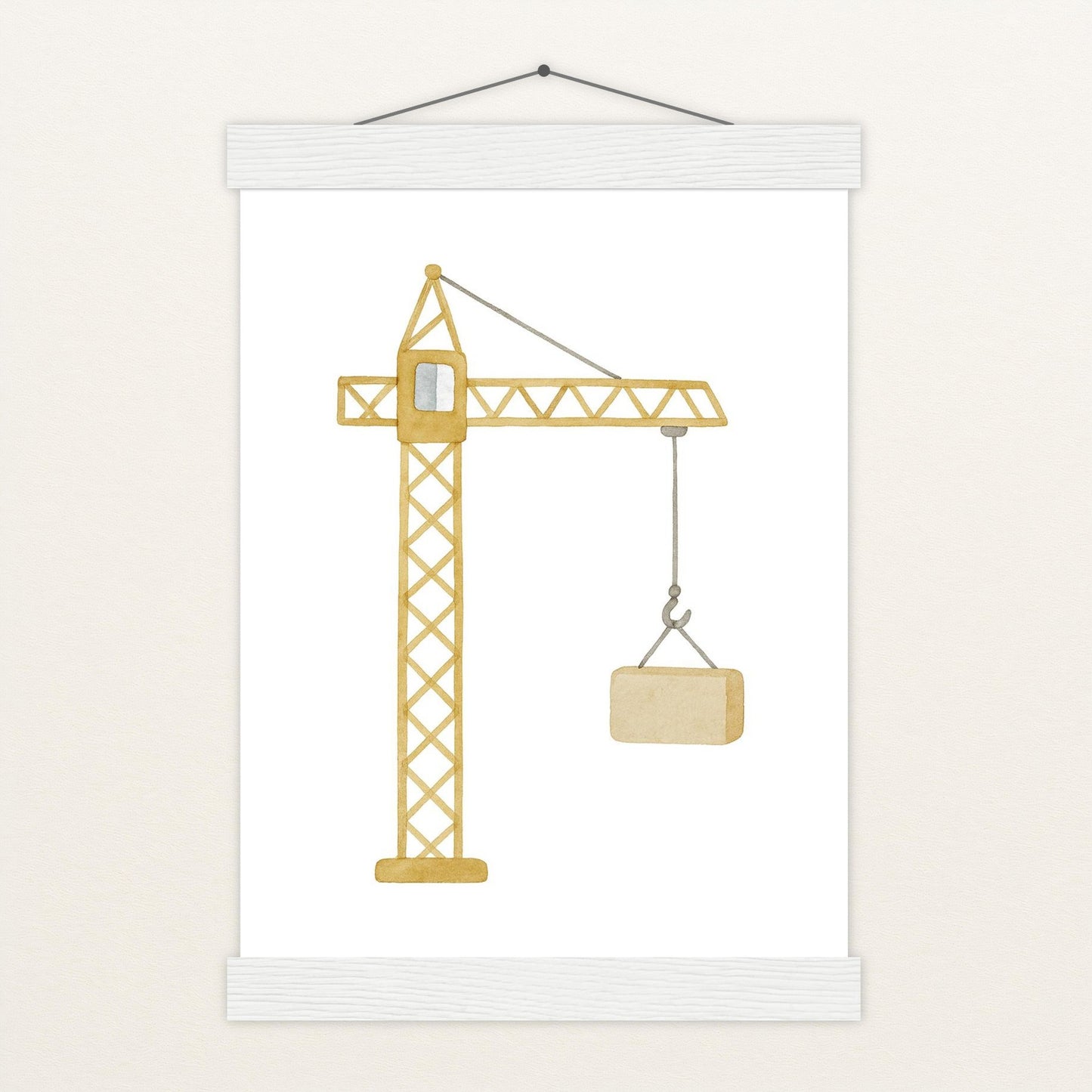 Kran Poster mit Leisten von tinylearner