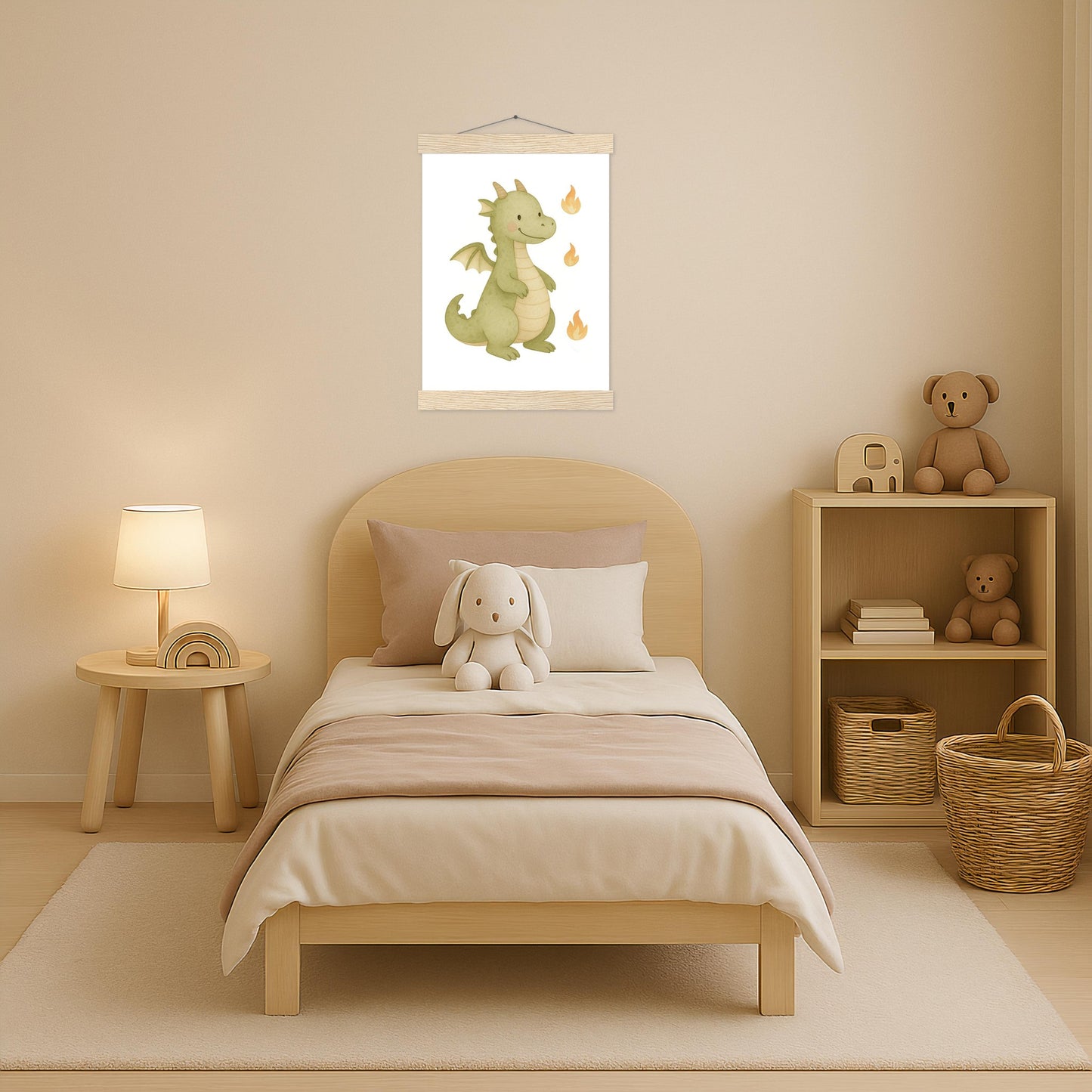 Drax der Drache Poster mit Leisten von tinylearner