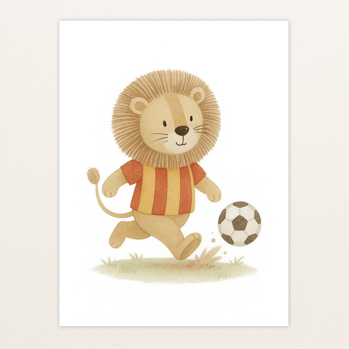 Leo der Löwe - Motiv: "Fußball" Poster von tinylearner