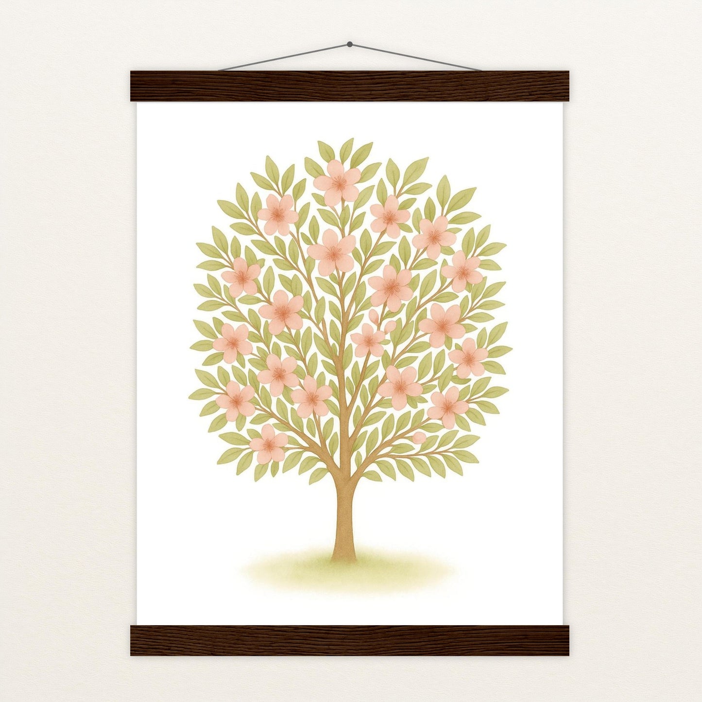 Kirschbaum Poster mit Leisten von tinylearner