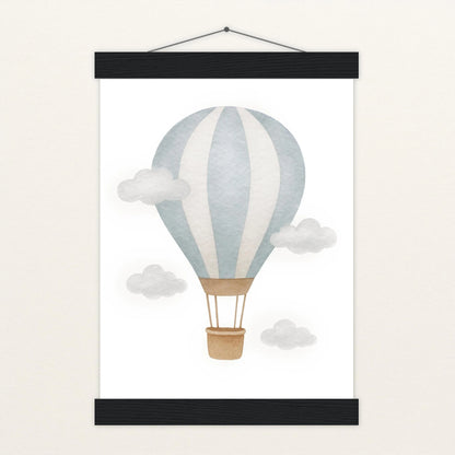Heißluftballon Poster mit Leisten von tinylearner