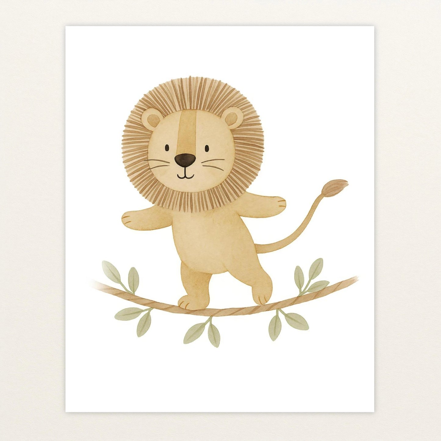 Leo der Löwe - Motiv: "Seiltanz" Poster von tinylearner