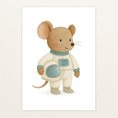 Mimi die Maus - Motiv: "Astronaut" Poster von tinylearner