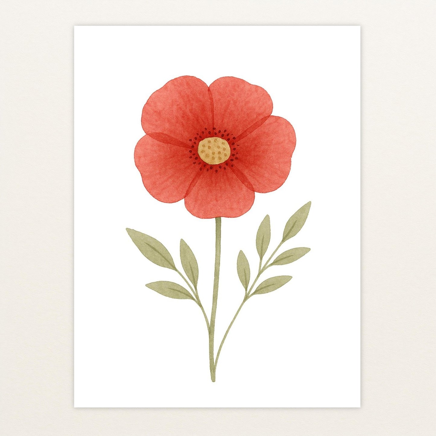 Mohnblume Poster von tinylearner