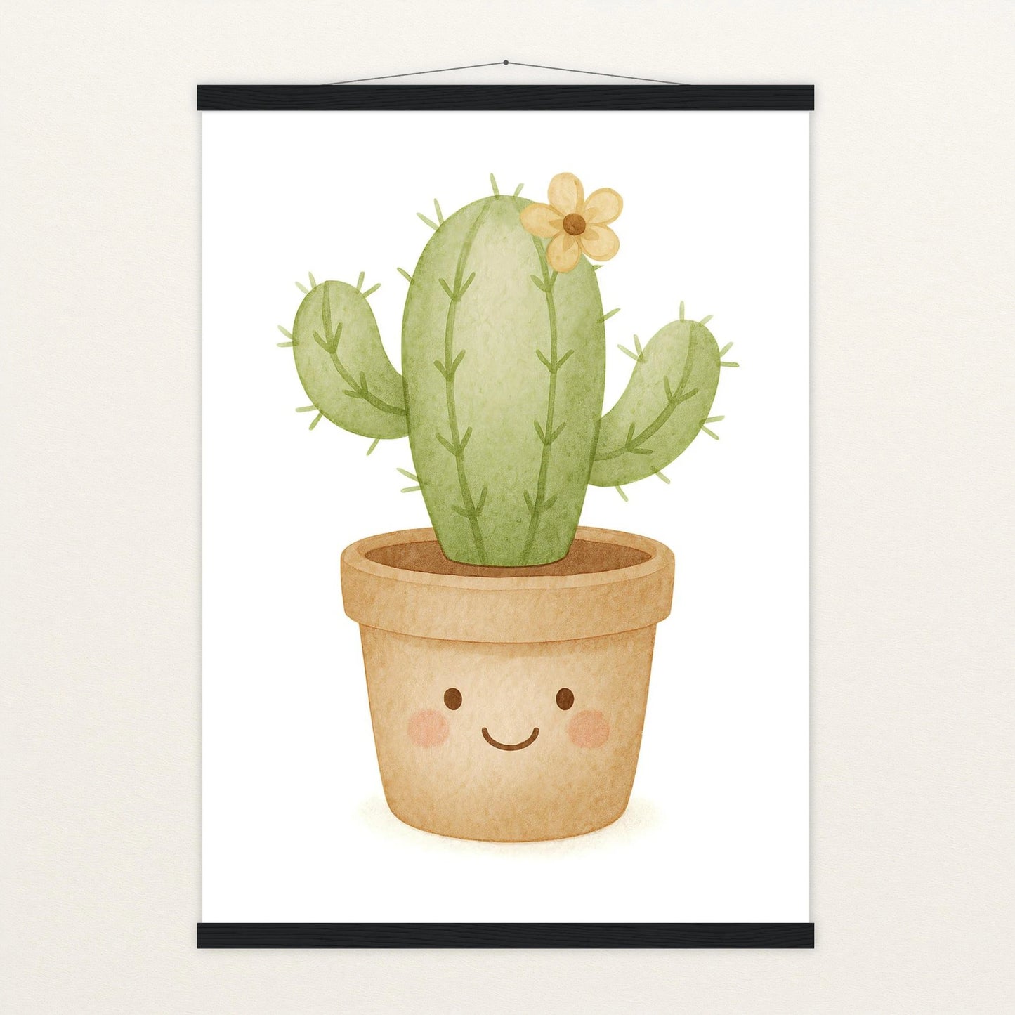 Kaktus Poster mit Leisten von tinylearner