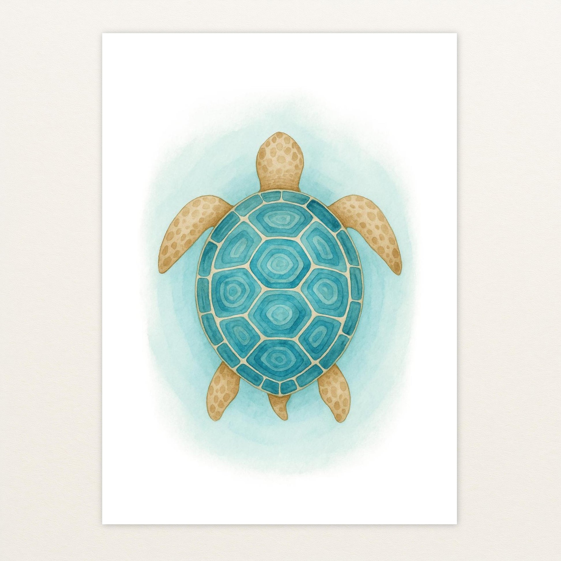 Sora die Schildkröte - Motiv: "Treiben" Poster von tinylearner