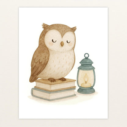 Emmi die Eule - Motiv: "Buch" Poster von tinylearner