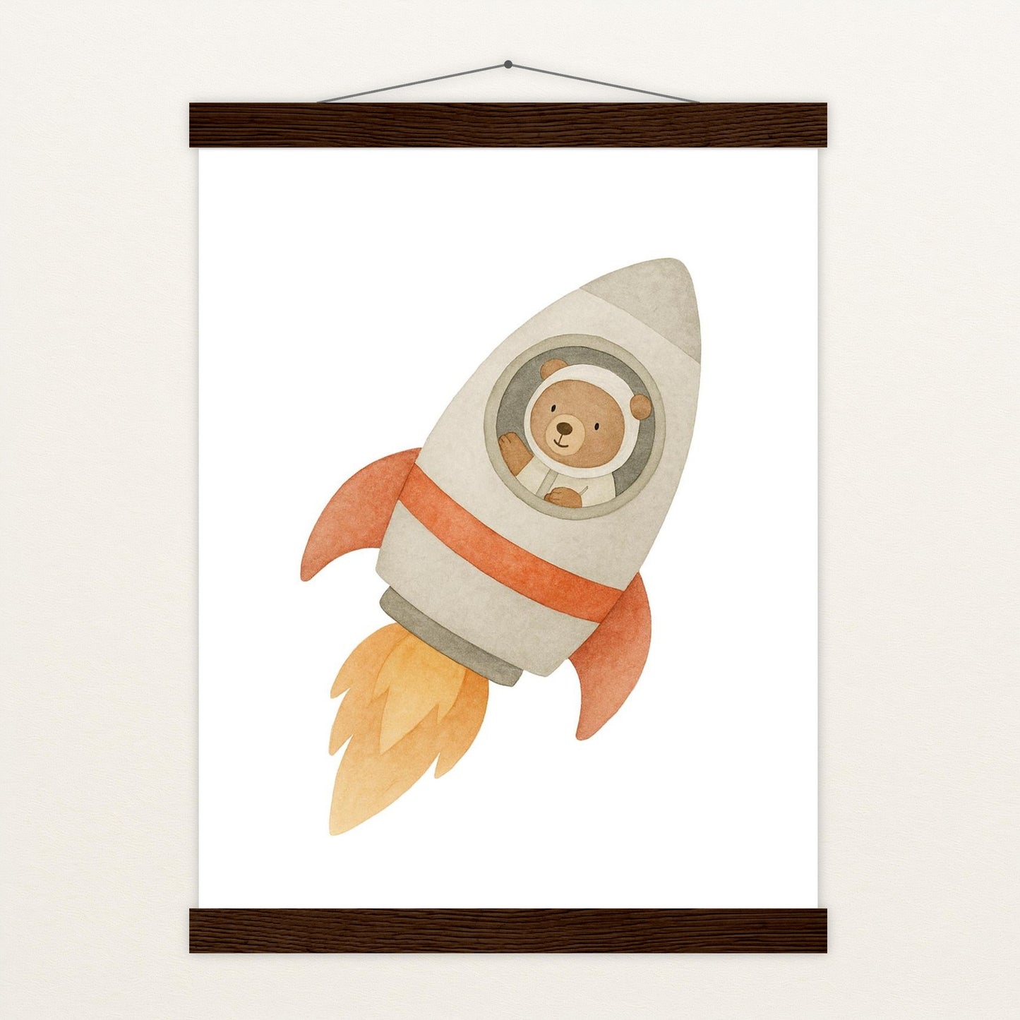 Balu der Bär - Motiv: "Rakete" Poster mit Leisten von tinylearner