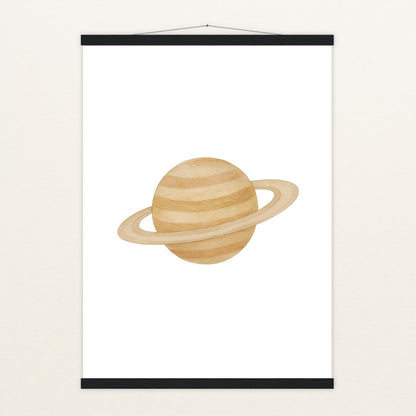 Saturn Poster mit Leisten von tinylearner