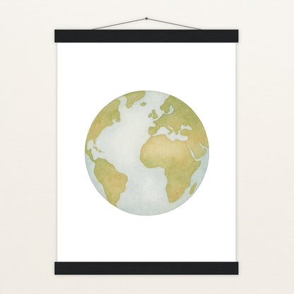 Erde Poster mit Leisten von tinylearner