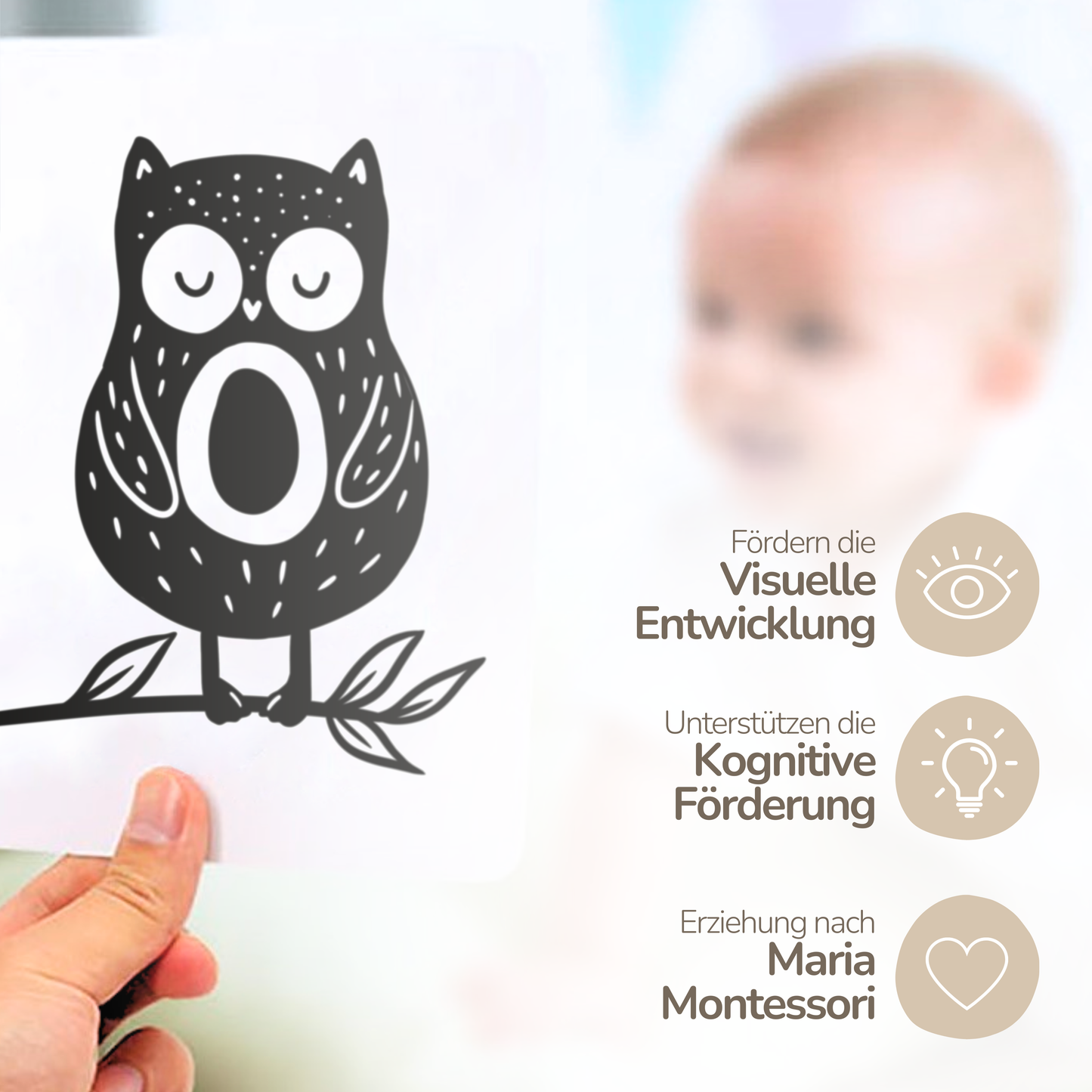 Unsere neuen Montessori Kontrastkarten