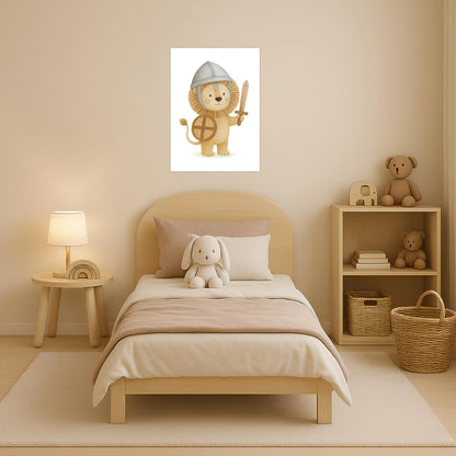 Leo der Löwe - Motiv: "Ritter" Poster von tinylearner