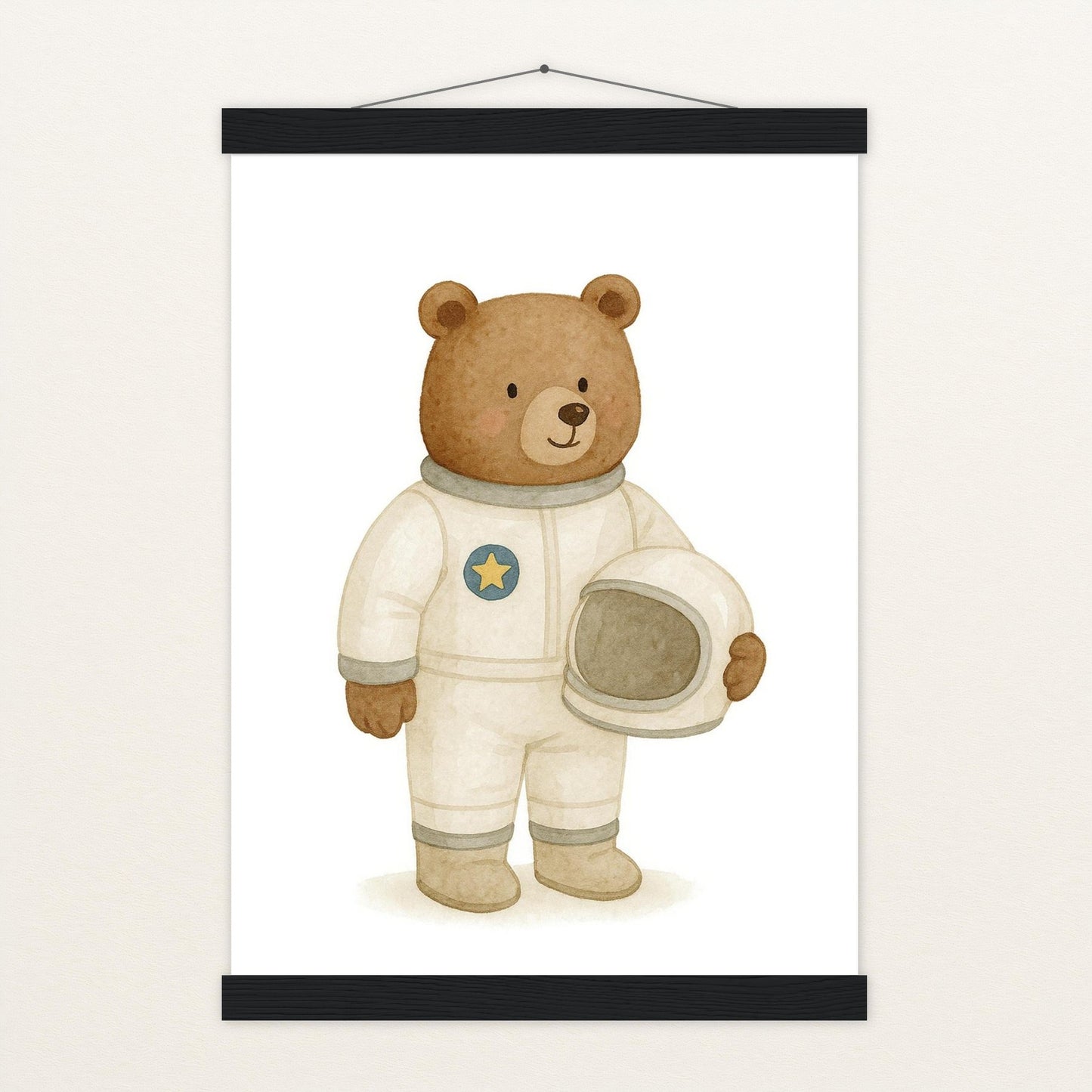 Balu der Bär - Motiv: "Astronaut" Poster mit Leisten von tinylearner