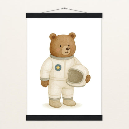 Balu der Bär - Motiv: "Astronaut" Poster mit Leisten von tinylearner