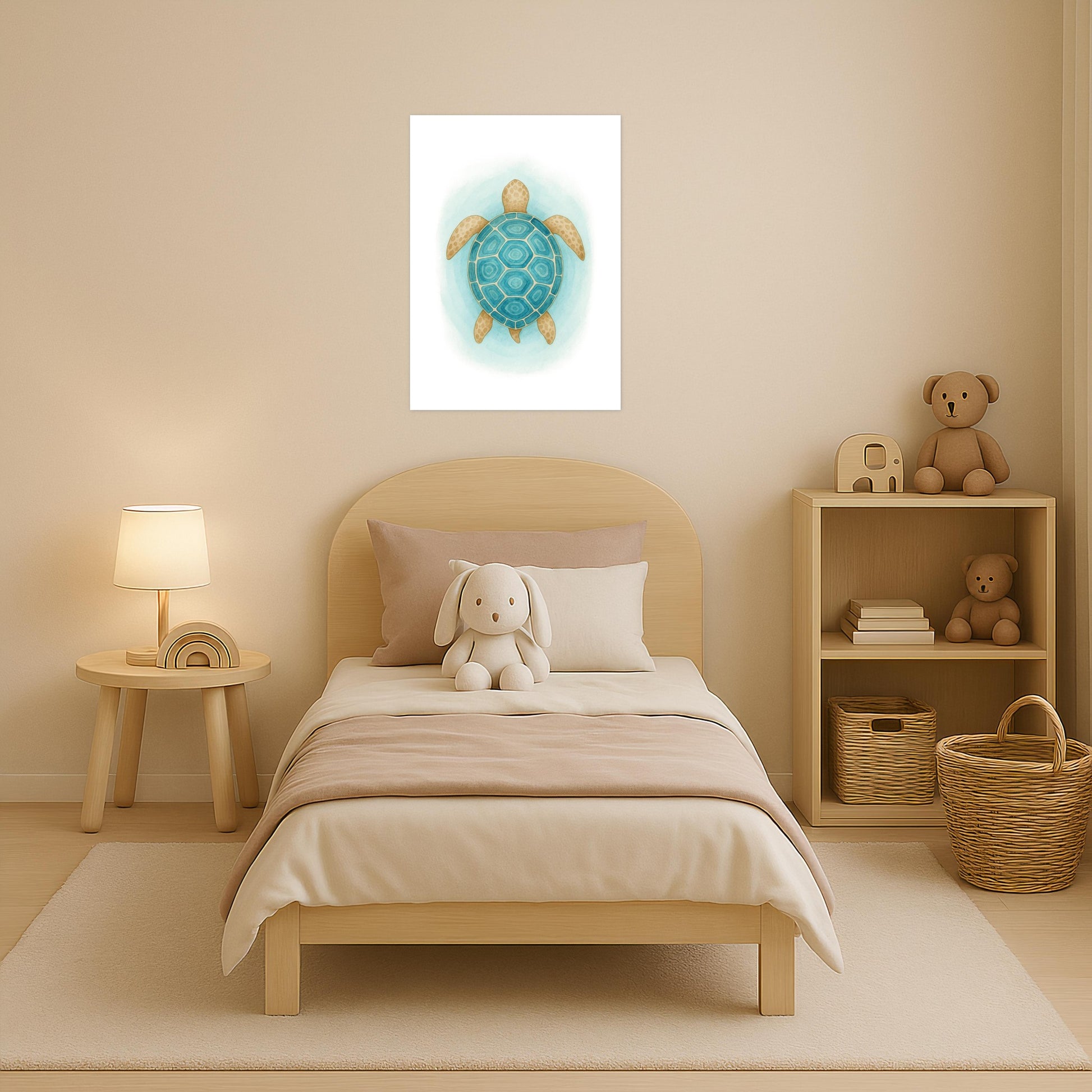 Sora die Schildkröte - Motiv: "Treiben" Poster von tinylearner