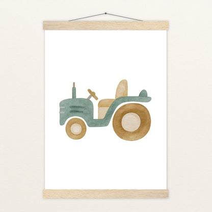 Traktor Poster mit Leisten von tinylearner