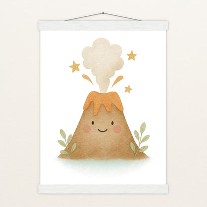 Vulkan Poster mit Leisten von tinylearner