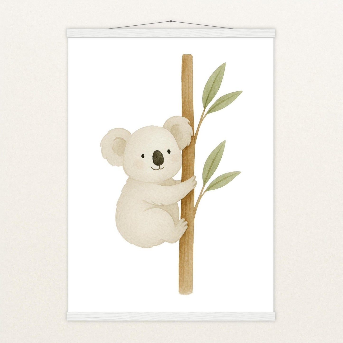 Kori der Koala Poster mit Leisten von tinylearner