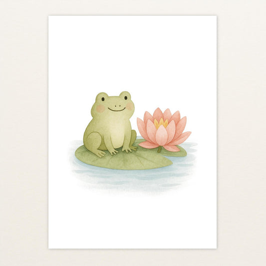 Flocke der Frosch Poster von tinylearner