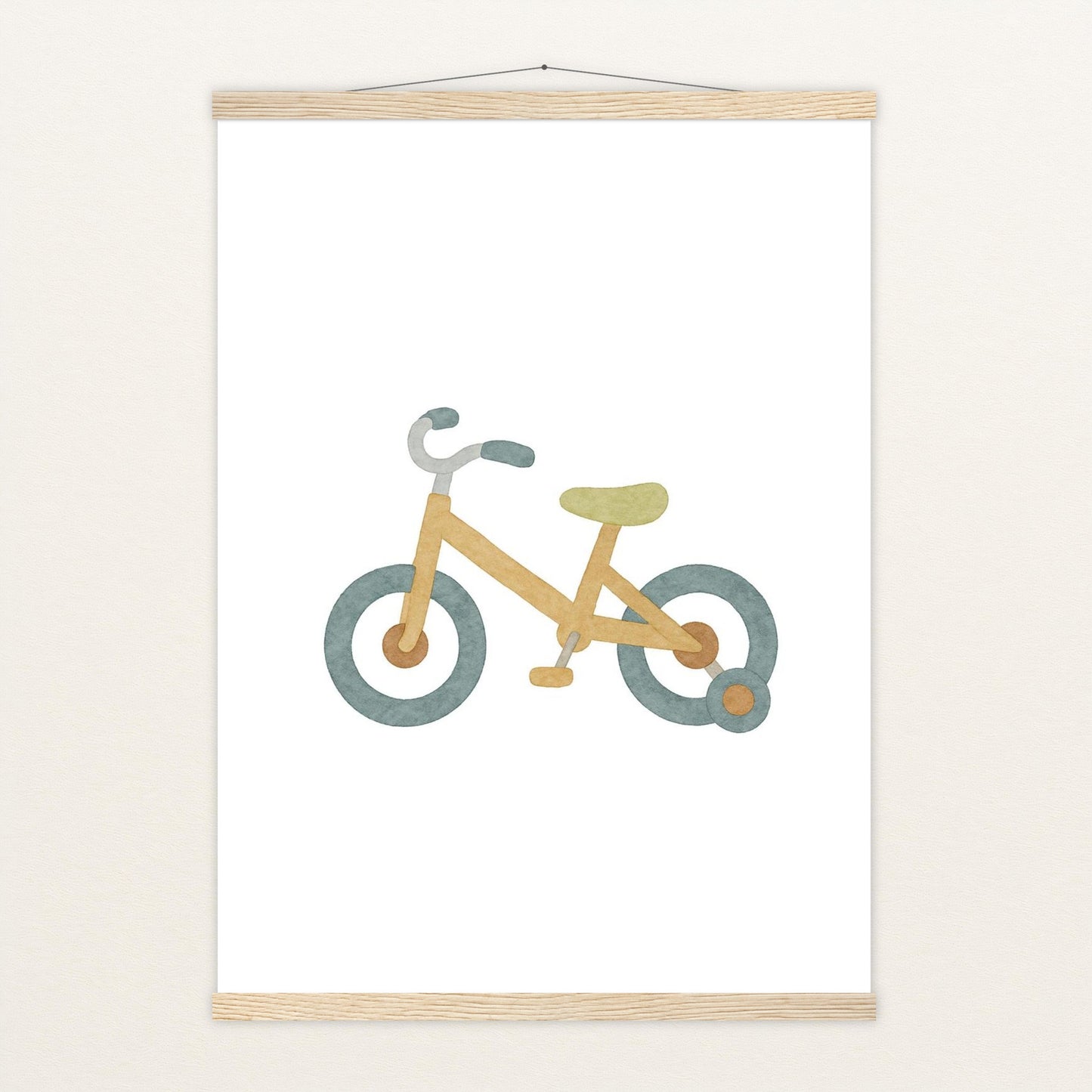 Fahrrad Poster mit Leisten von tinylearner