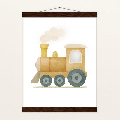 Lokomotive Poster mit Leisten von tinylearner