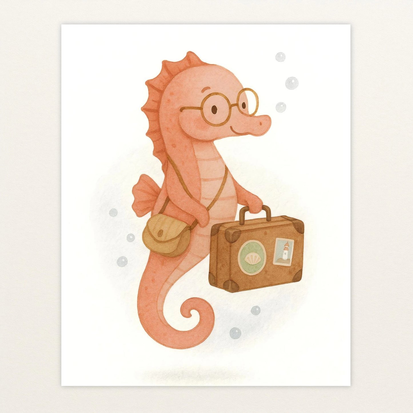 Suri das Seepferdchen - Motiv: "Reisen" Poster von tinylearner