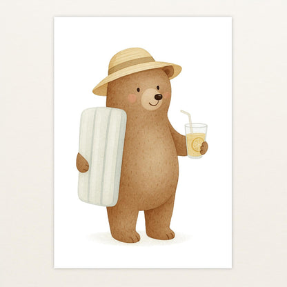 Balu der Bär - Motiv: "Strandtag" Poster von tinylearner