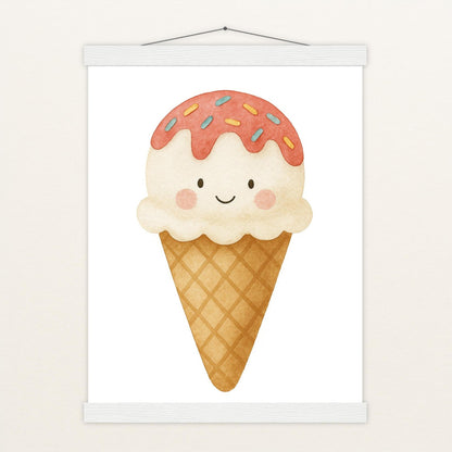 Süßes: Eiscreme Poster mit Leisten von tinylearner