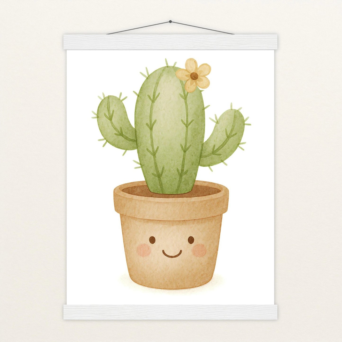 Kaktus Poster mit Leisten von tinylearner