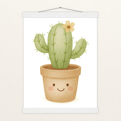 Kaktus Poster mit Leisten von tinylearner