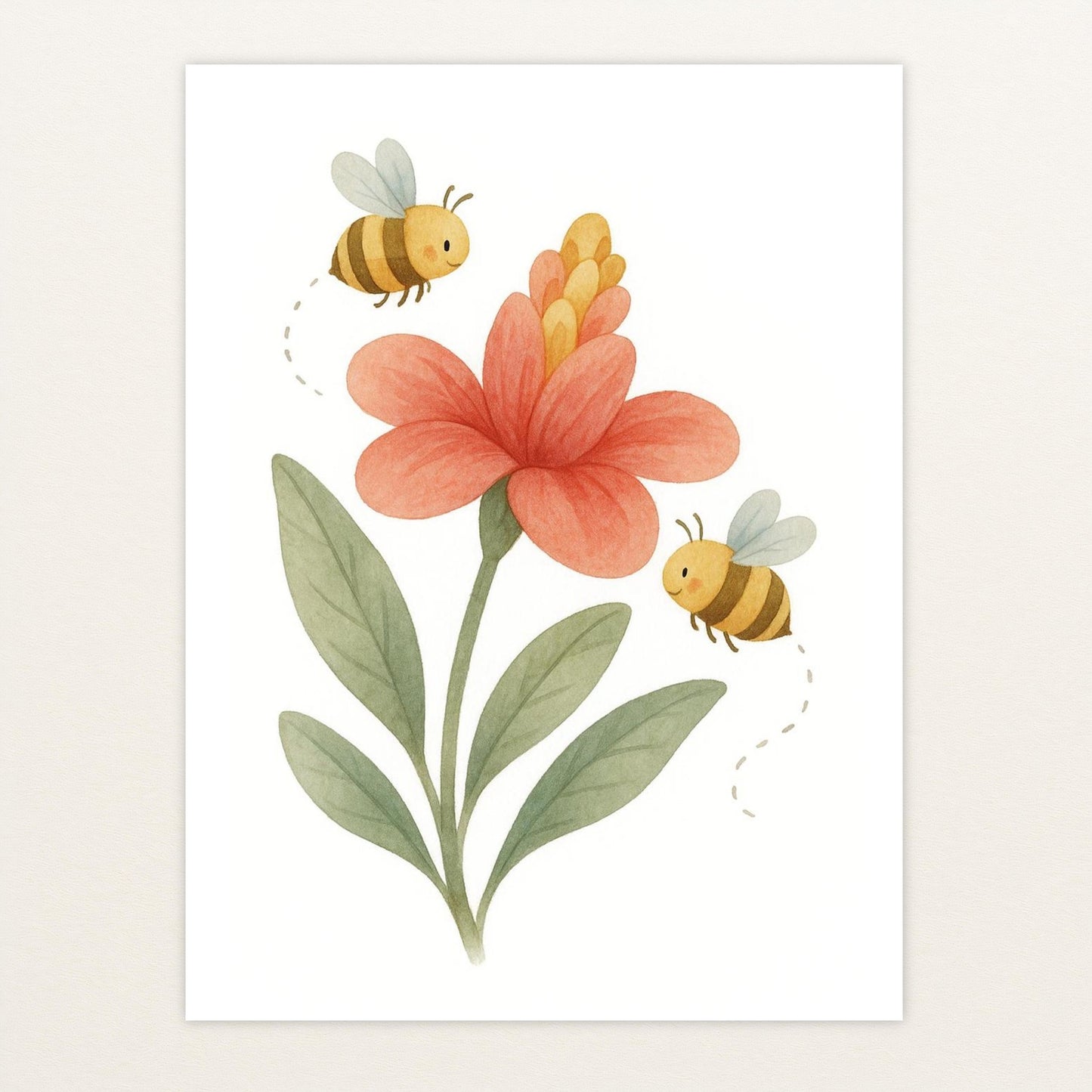 Bibi die Biene - Motiv: "Blume" Poster von tinylearner