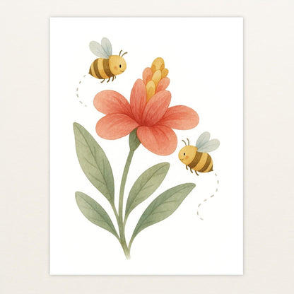 Bibi die Biene - Motiv: "Blume" Poster von tinylearner